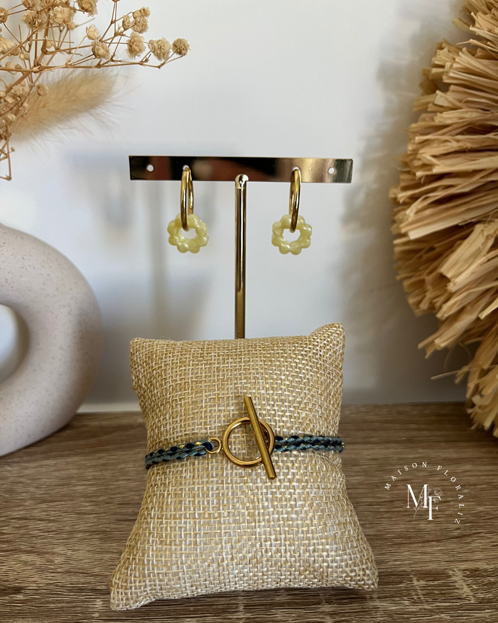 Bracelet tressé ajustable