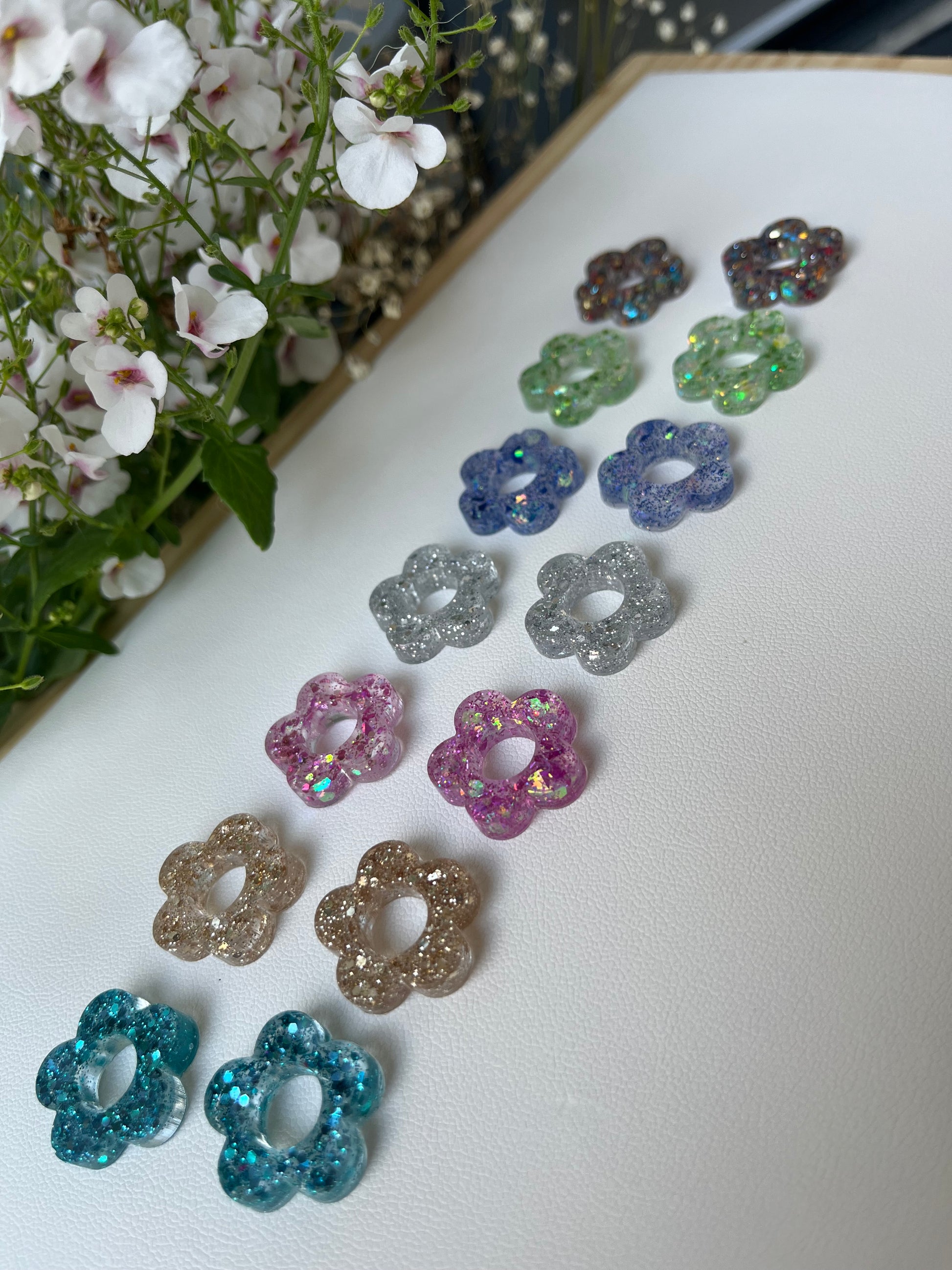 Boucles d'oreilles interchangeables - Paillettes