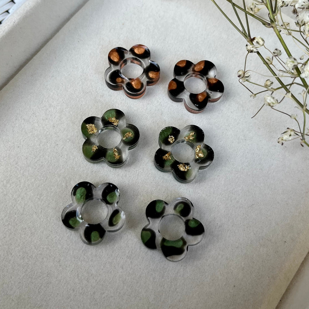 Boucles d'oreilles interchangeables - Léopard