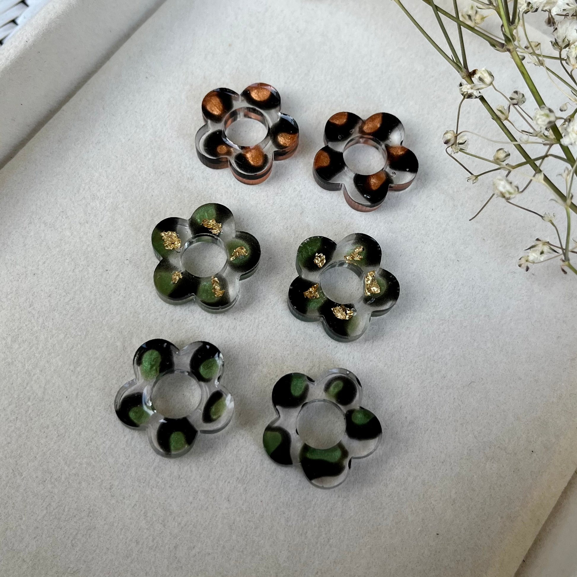 Boucles d'oreilles interchangeables - Léopard