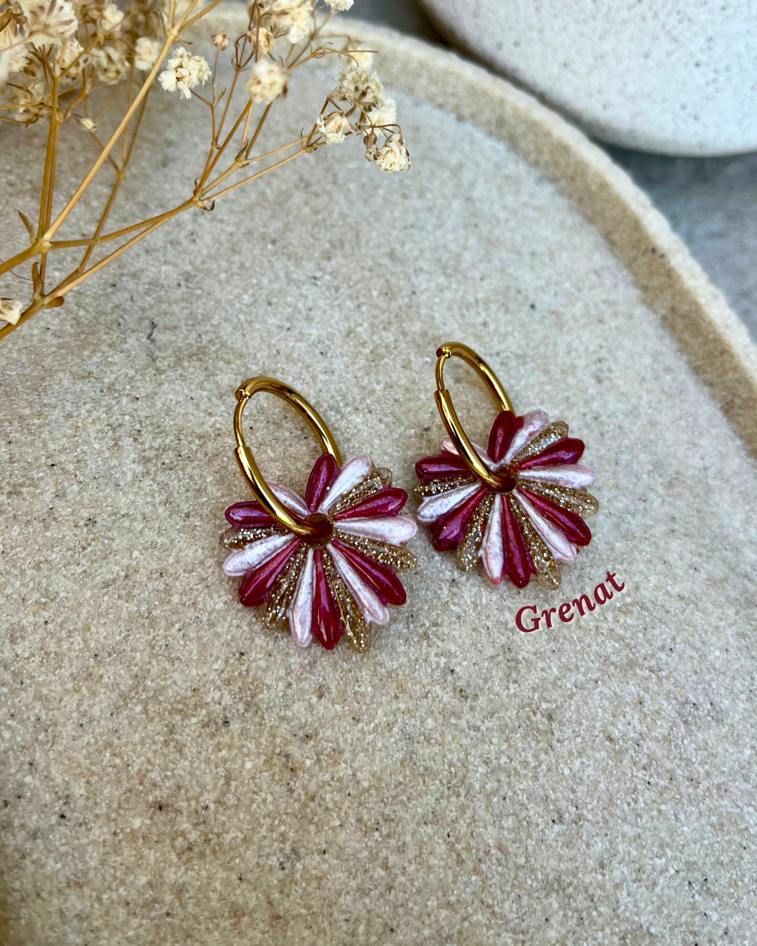 Boucles d'oreilles interchangeables - collection "PAMPA"