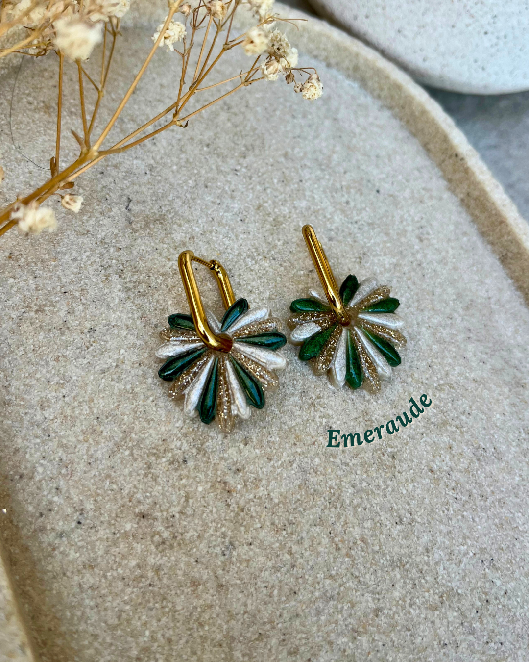 Boucles d'oreilles interchangeables - collection "PAMPA"