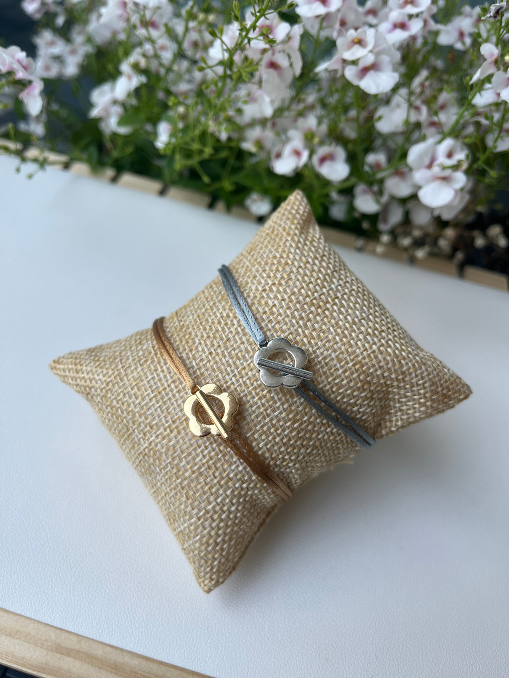 Bracelet soie ajustable