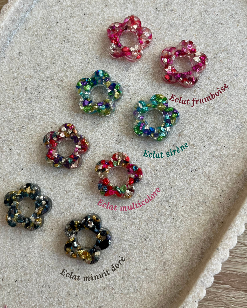 Boucles d'oreilles interchangeables - Eclat