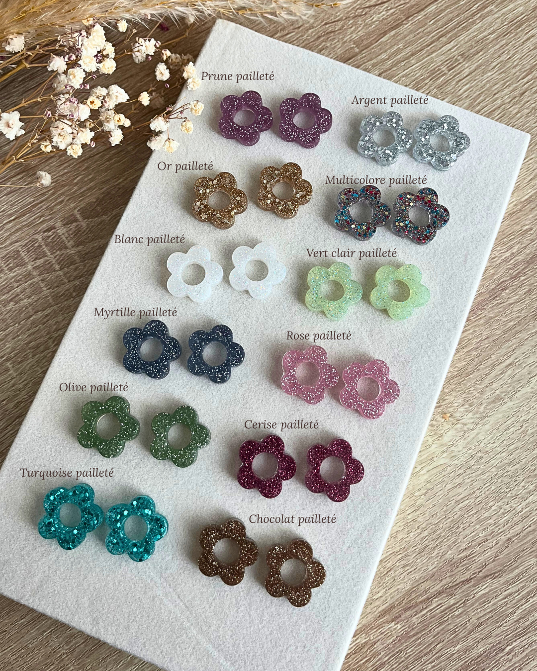 Boucles d'oreilles interchangeables - Paillettes // SOLDES