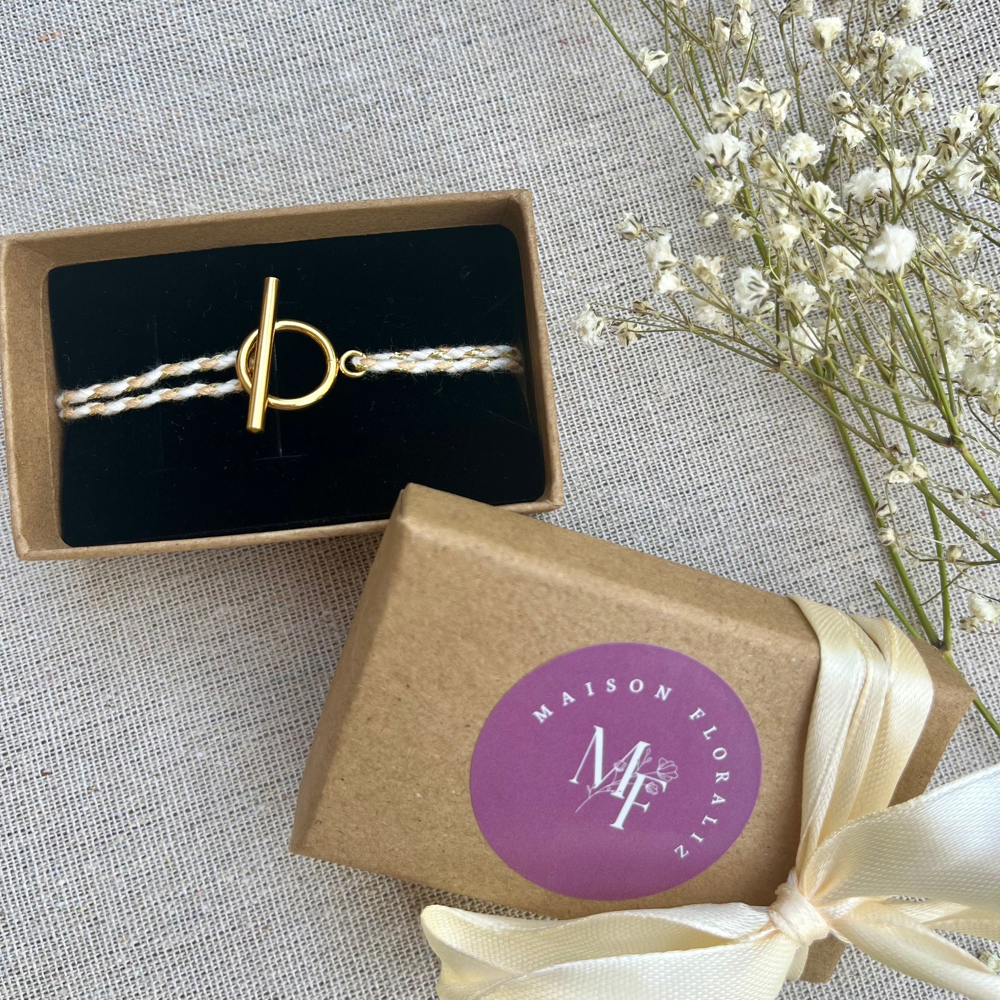 Bracelet tressé ajustable