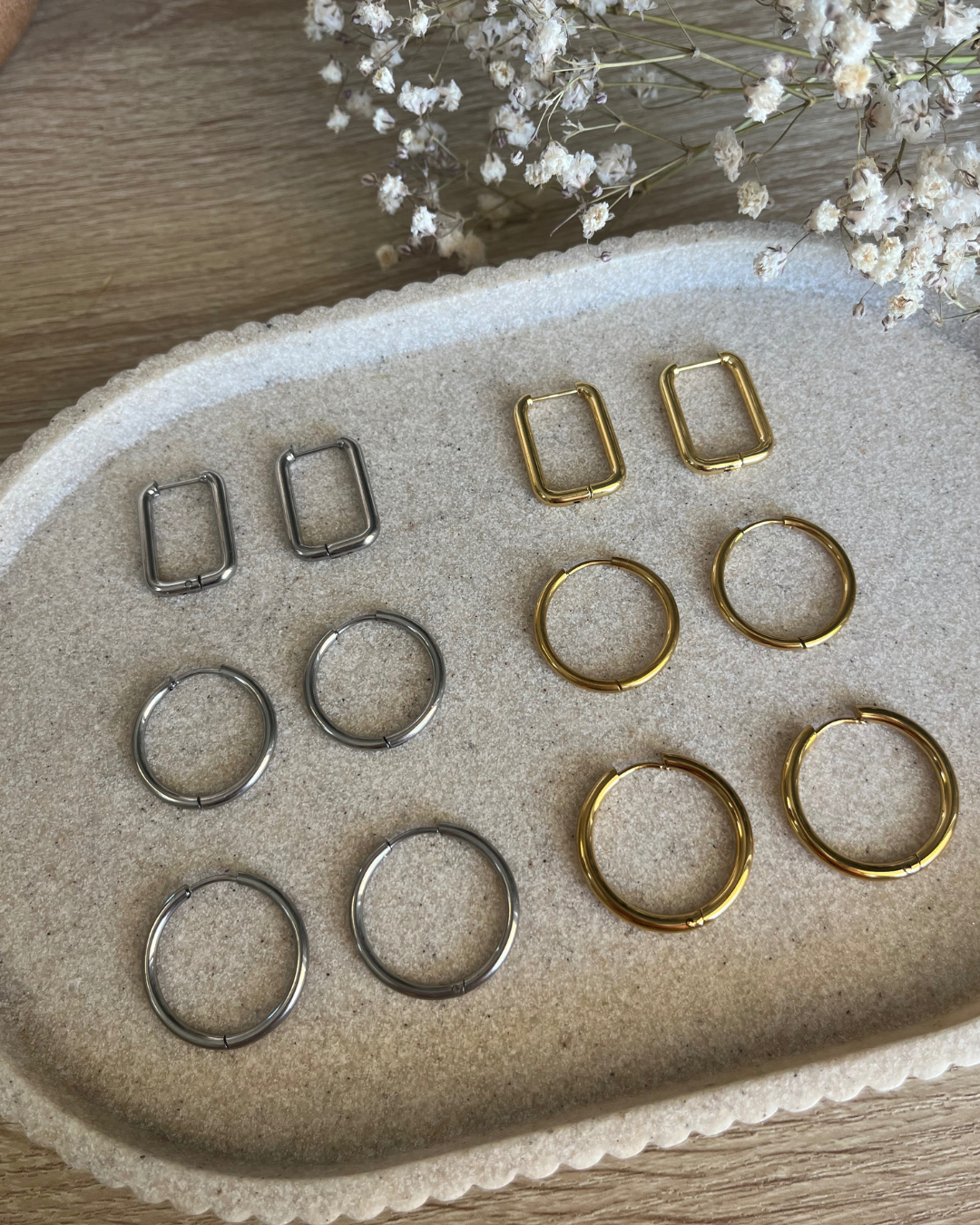 Boucles d'oreilles interchangeables - Eclat