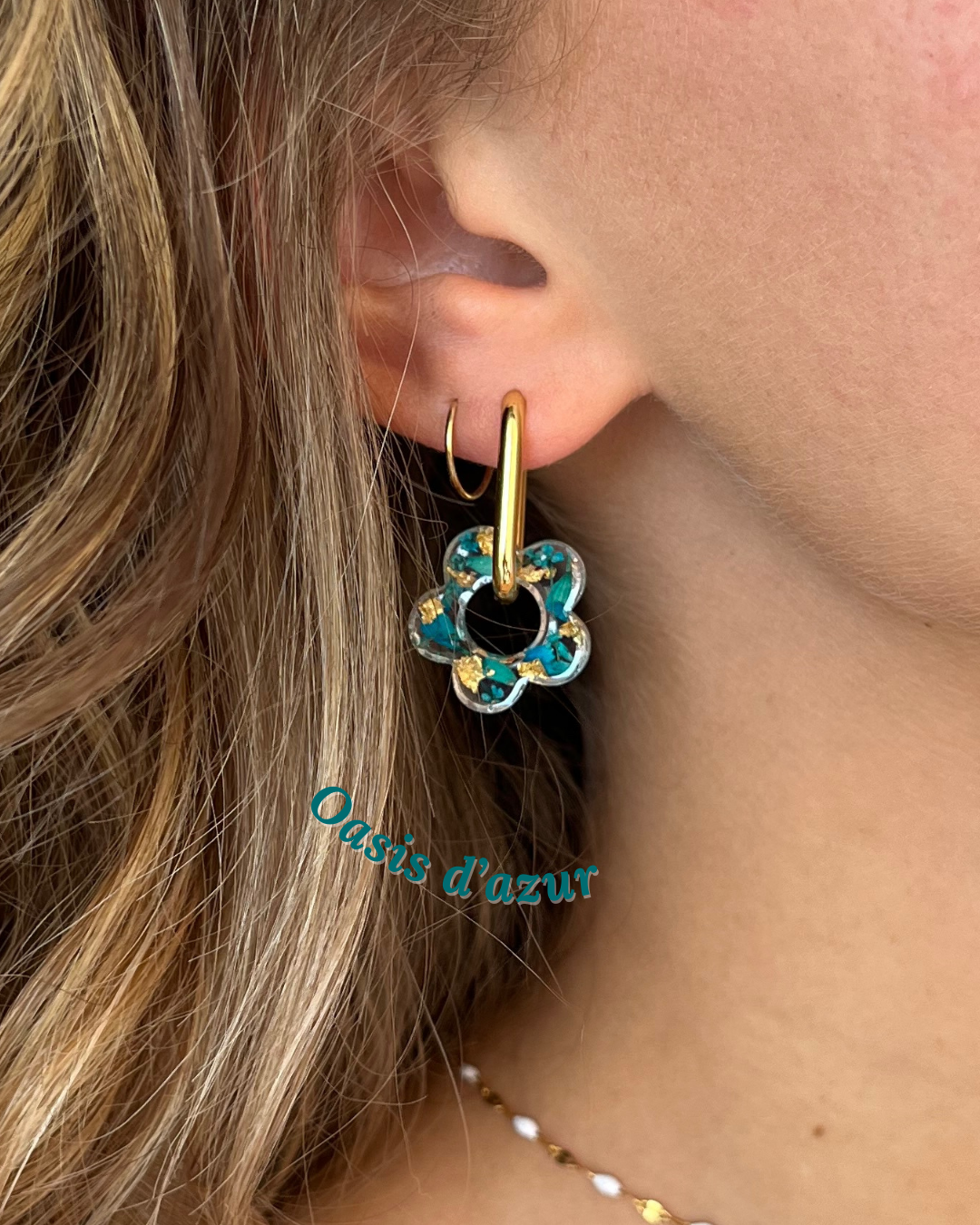 Boucles d'oreilles interchangeables - Fleurs d'été - Editions limitées