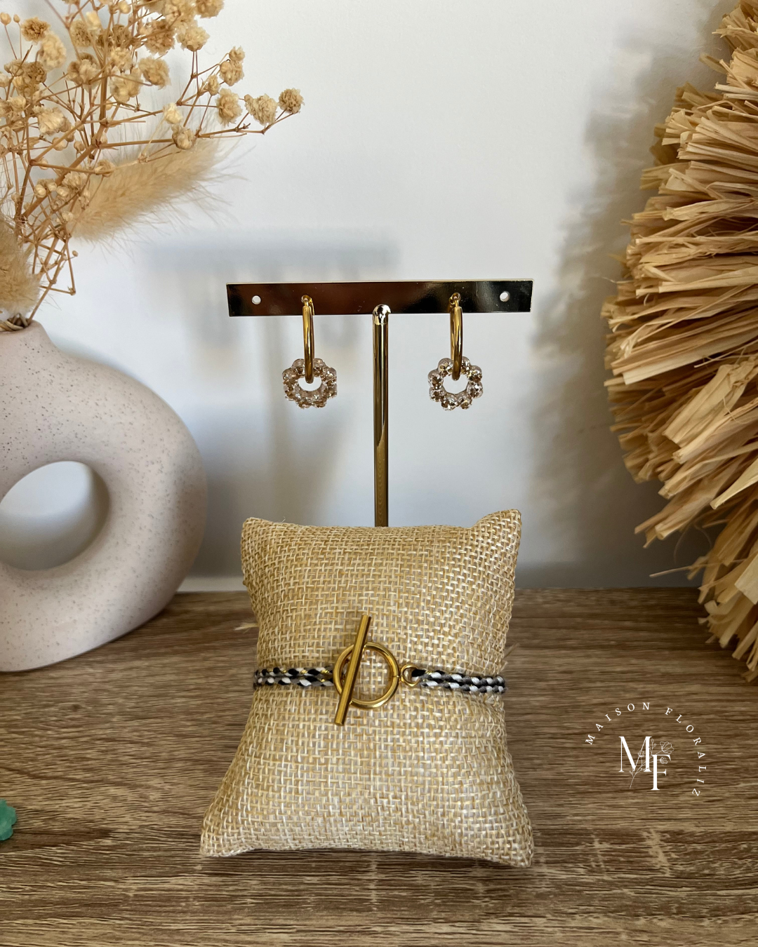 Bracelet tressé ajustable
