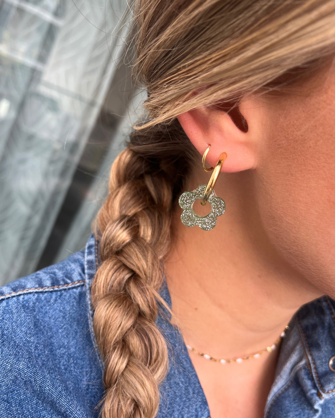 Boucles d'oreilles interchangeables - Paillettes