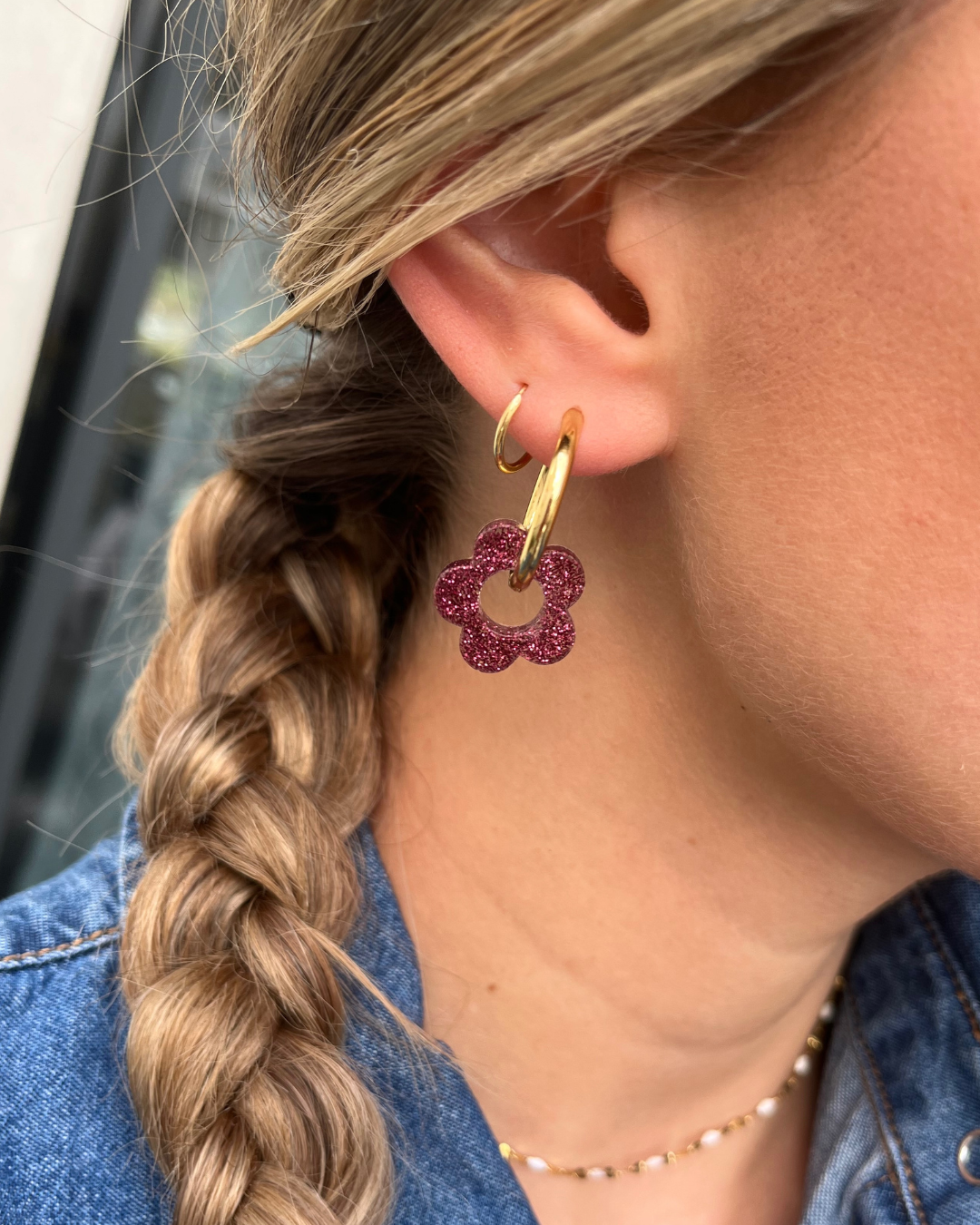 Boucles d'oreilles interchangeables - Paillettes