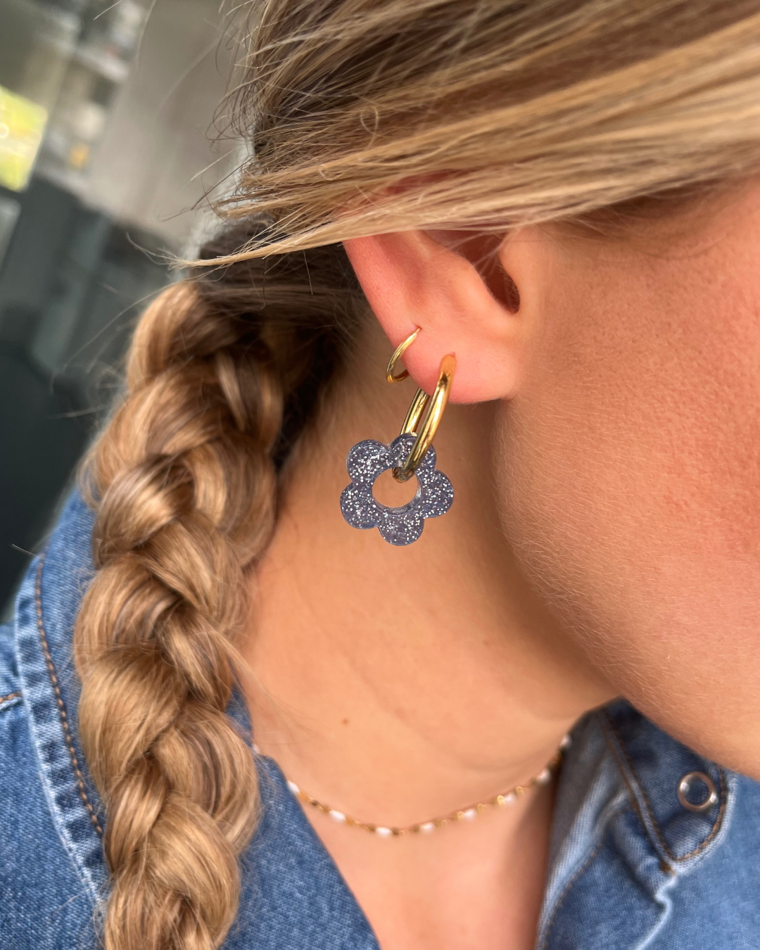 Boucles d'oreilles interchangeables - Paillettes