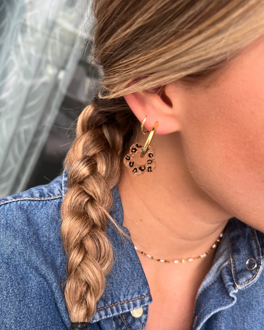 Boucles d'oreilles interchangeables - Paillettes