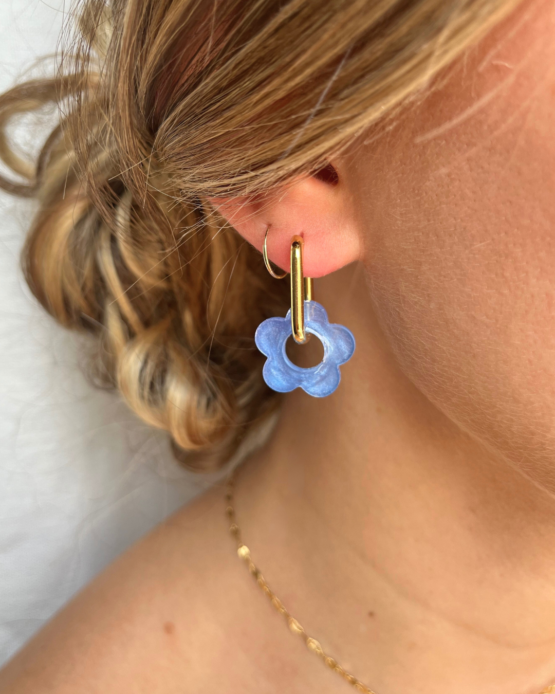 Boucles d'oreilles interchangeables - Unies et nacrées