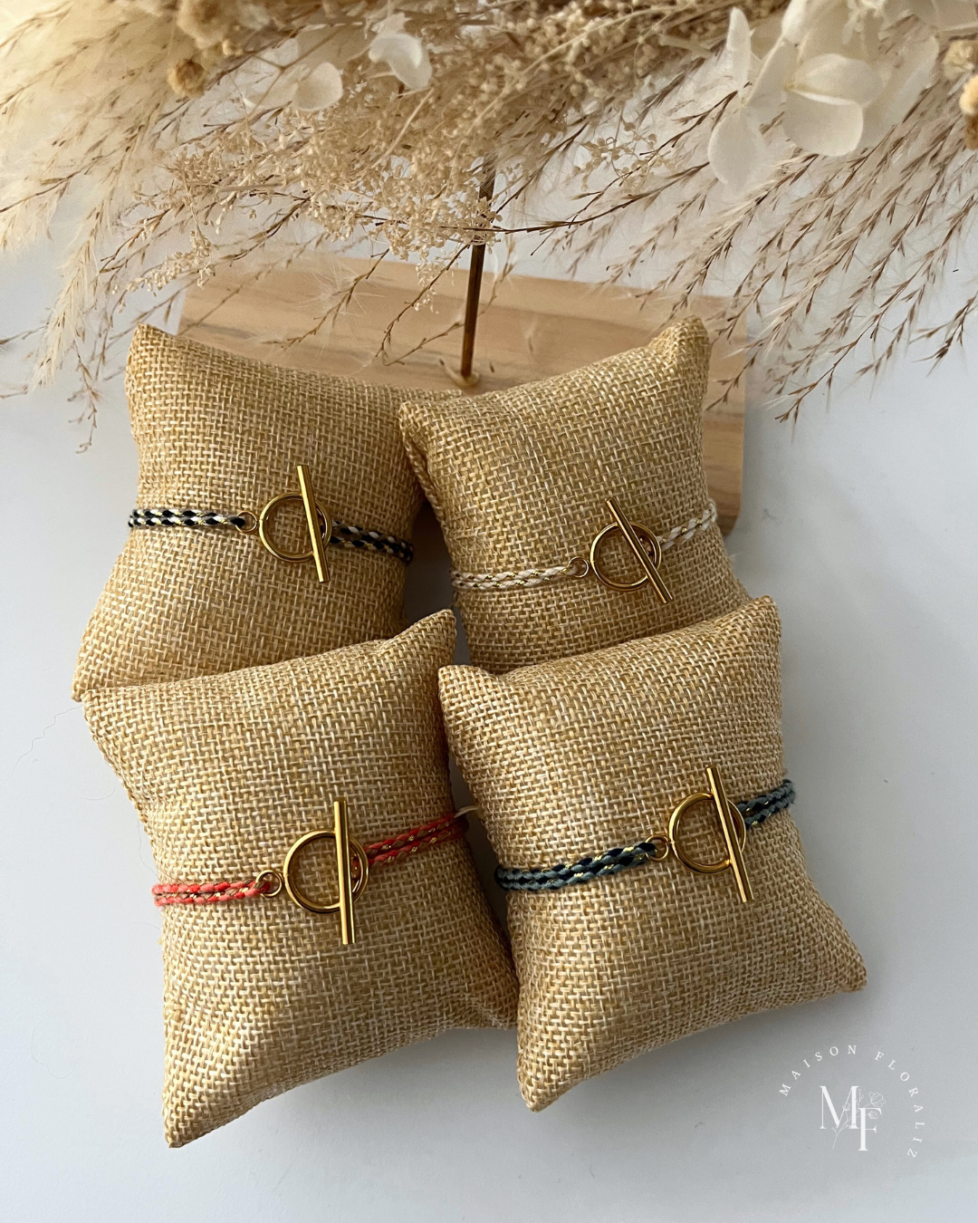 Bracelet tressé ajustable