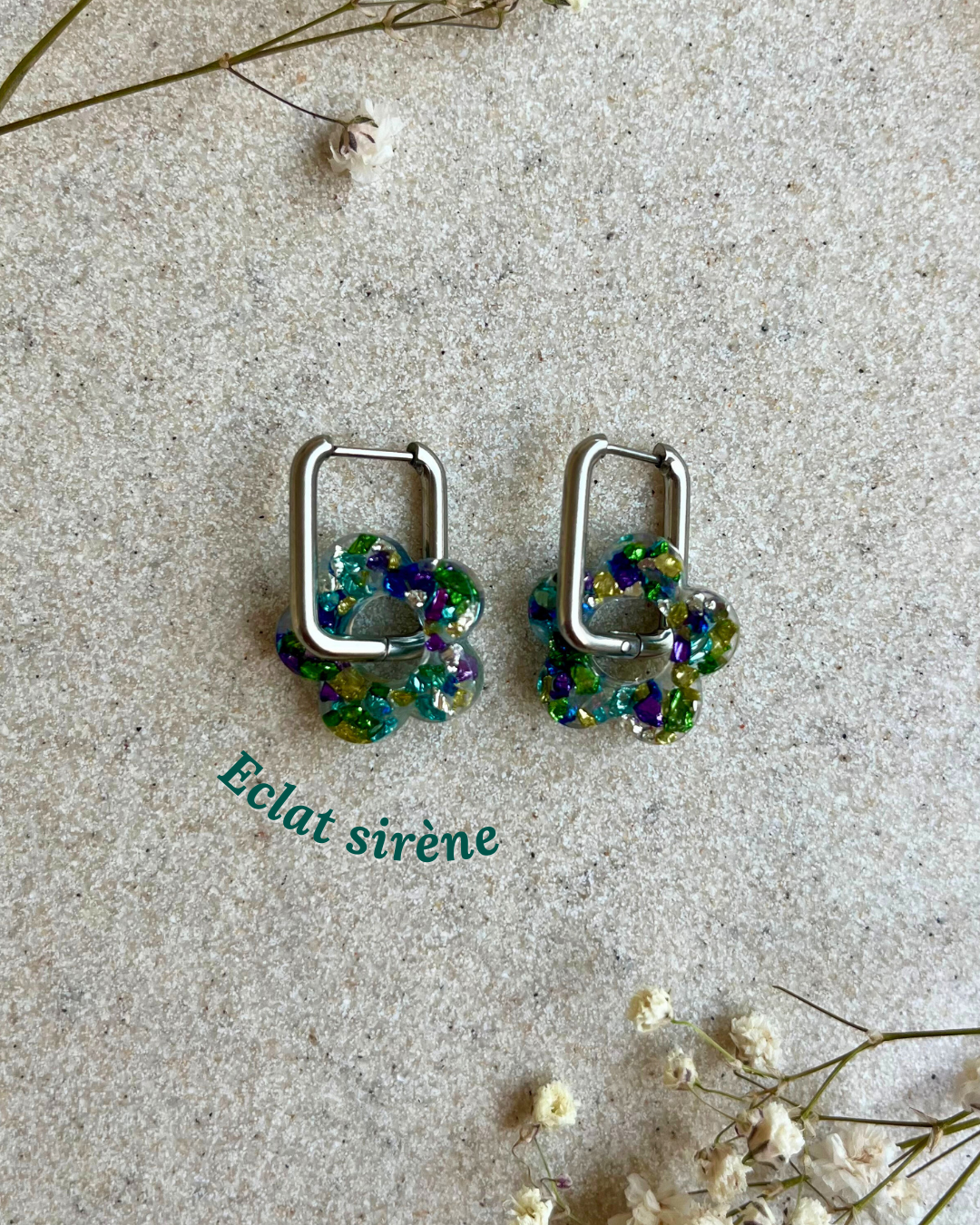 Boucles d'oreilles interchangeables - Eclat