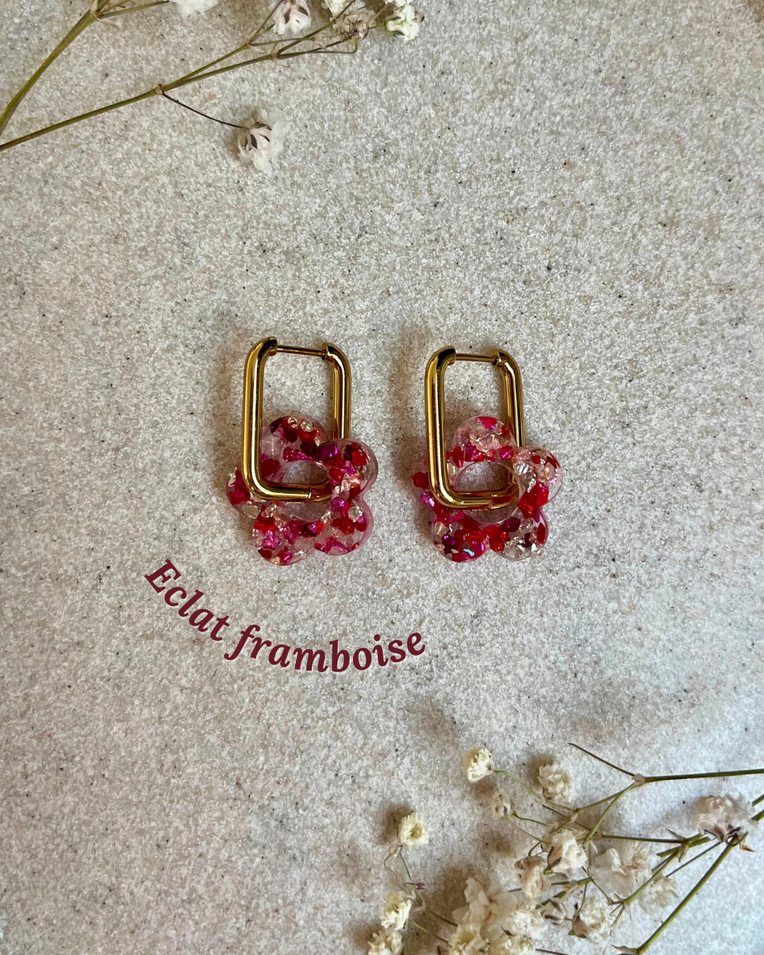 Boucles d'oreilles interchangeables - Eclat