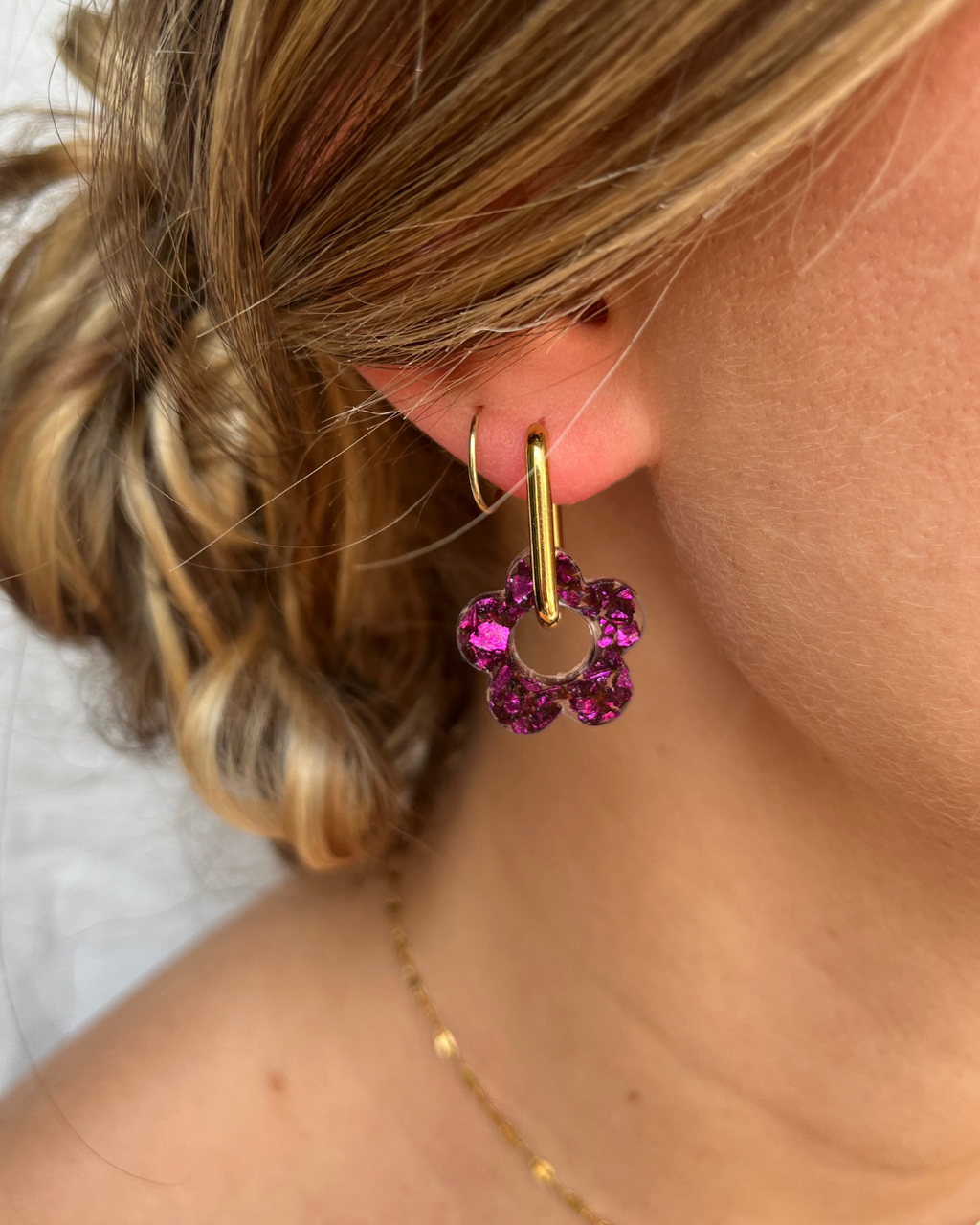 Boucles d'oreilles interchangeables - Eclat