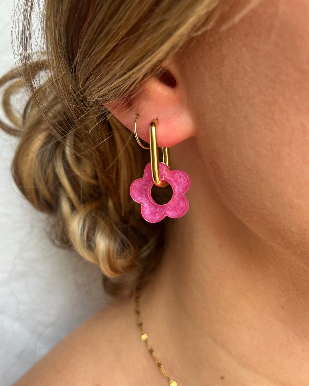 Boucles d'oreilles interchangeables - Unies et nacrées