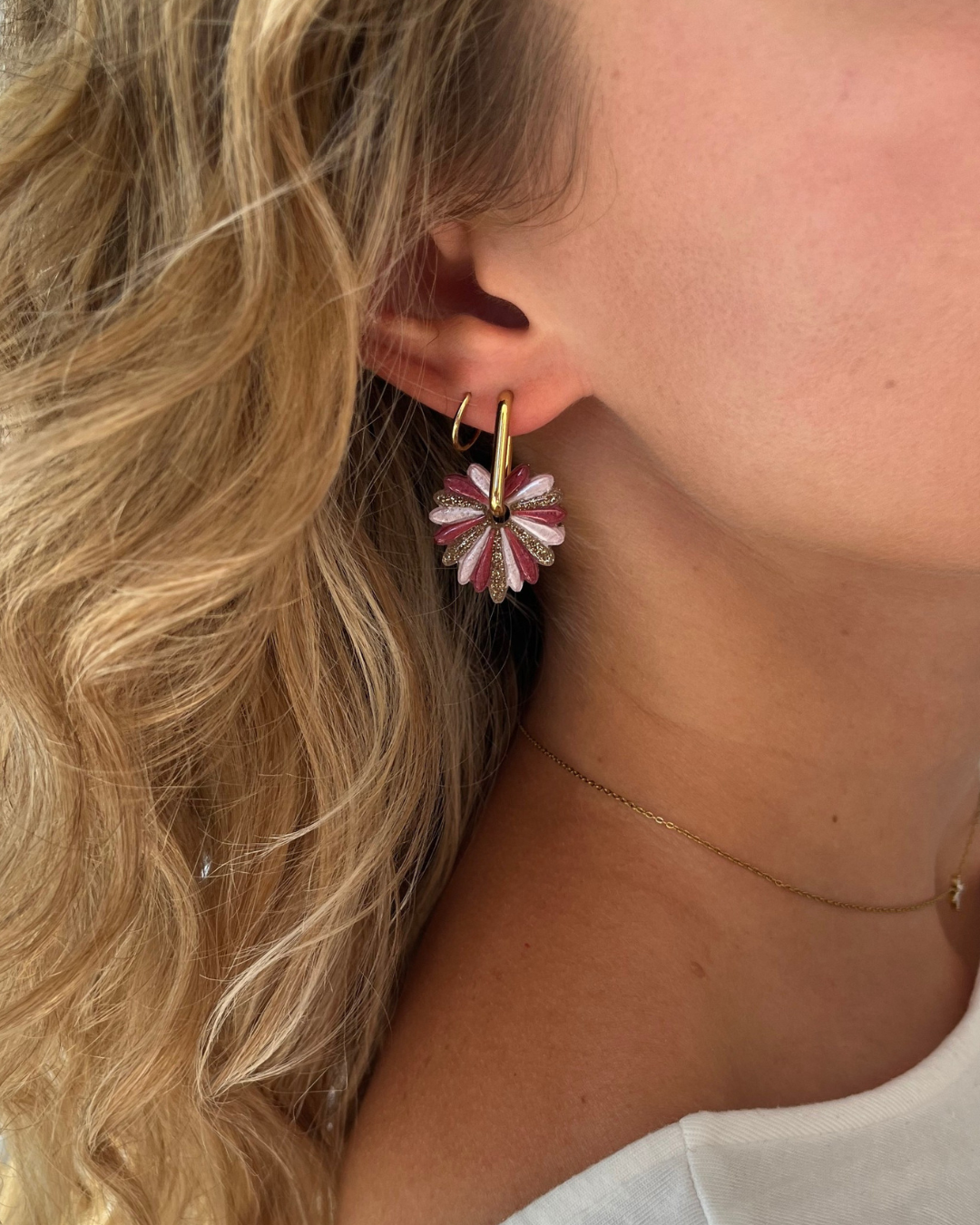 Boucles d'oreilles interchangeables - collection "PAMPA"