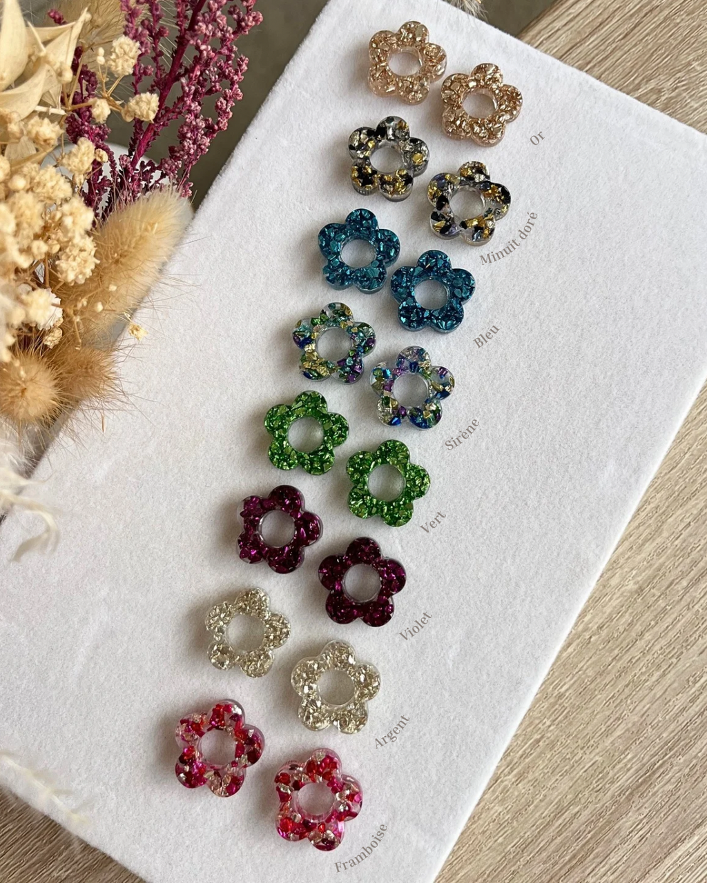 Boucles d'oreilles interchangeables - Eclat