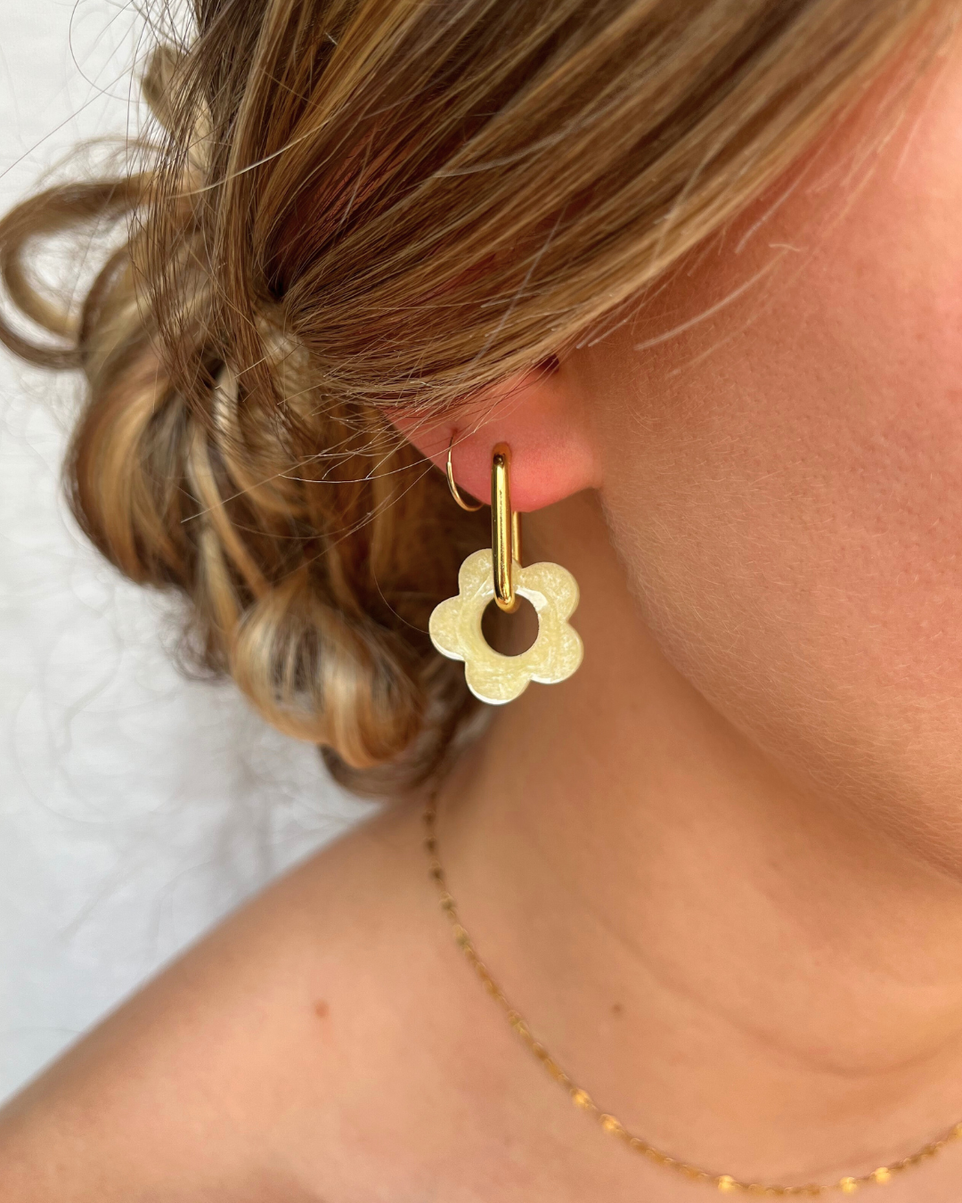 Boucles d'oreilles interchangeables - Unies et nacrées