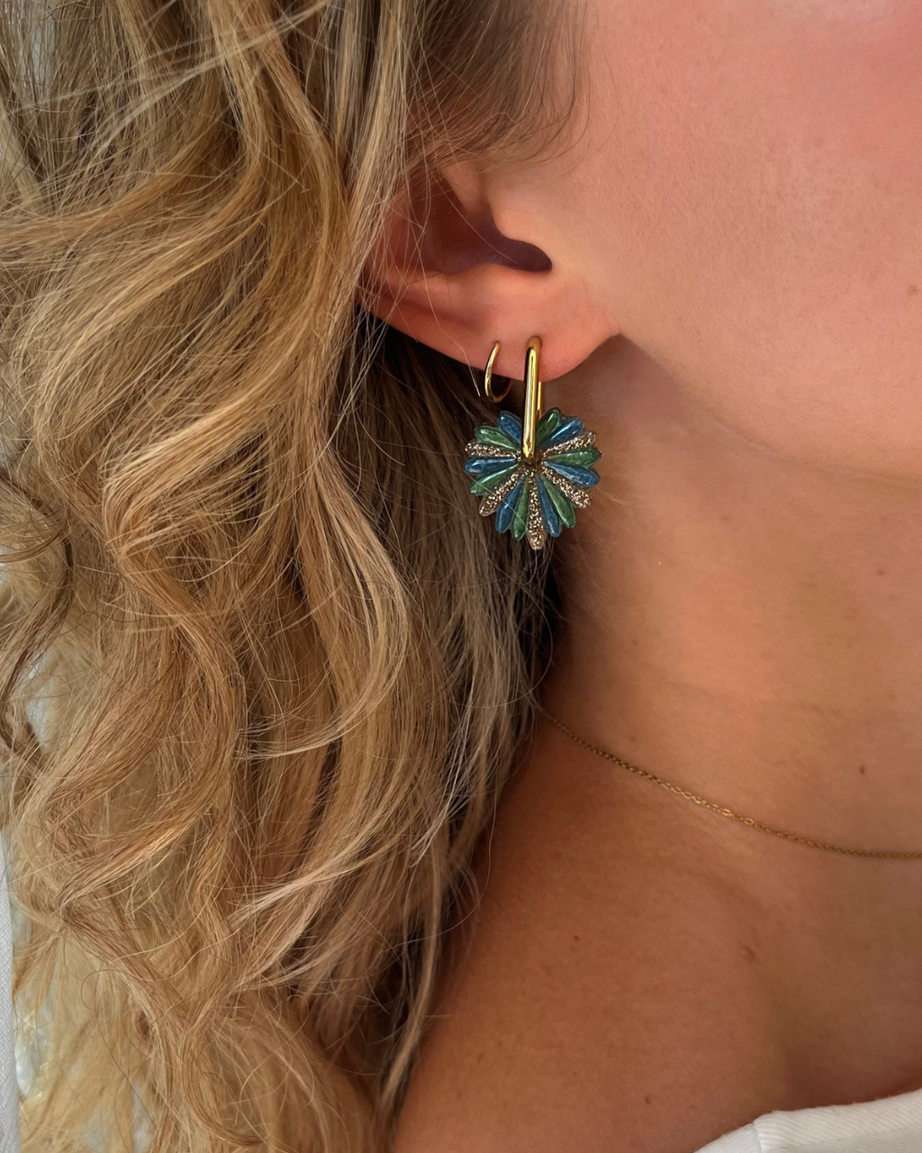 Boucles d'oreilles interchangeables - collection "PAMPA"