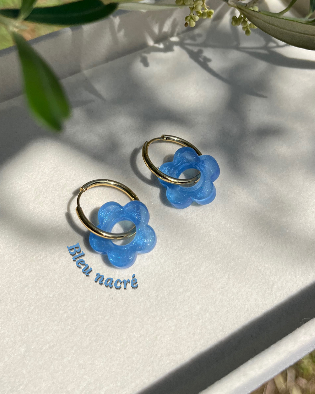 Boucles d'oreilles interchangeables - Unies et nacrées