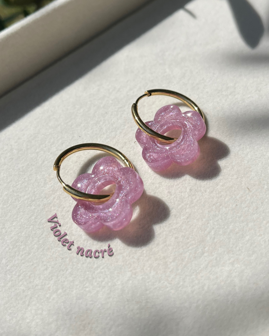 Boucles d'oreilles interchangeables - Unies et nacrées