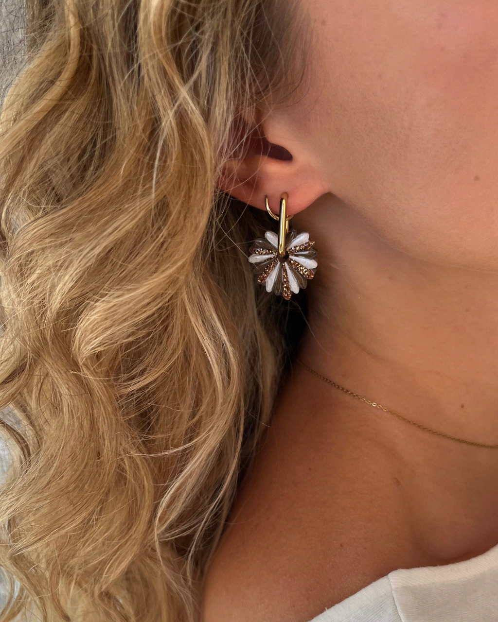 Boucles d'oreilles interchangeables - collection "PAMPA"
