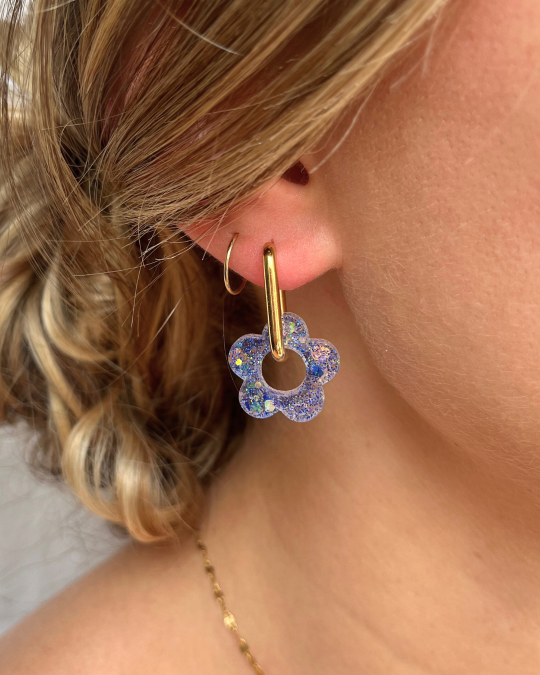 Boucles d'oreilles interchangeables - Paillettes
