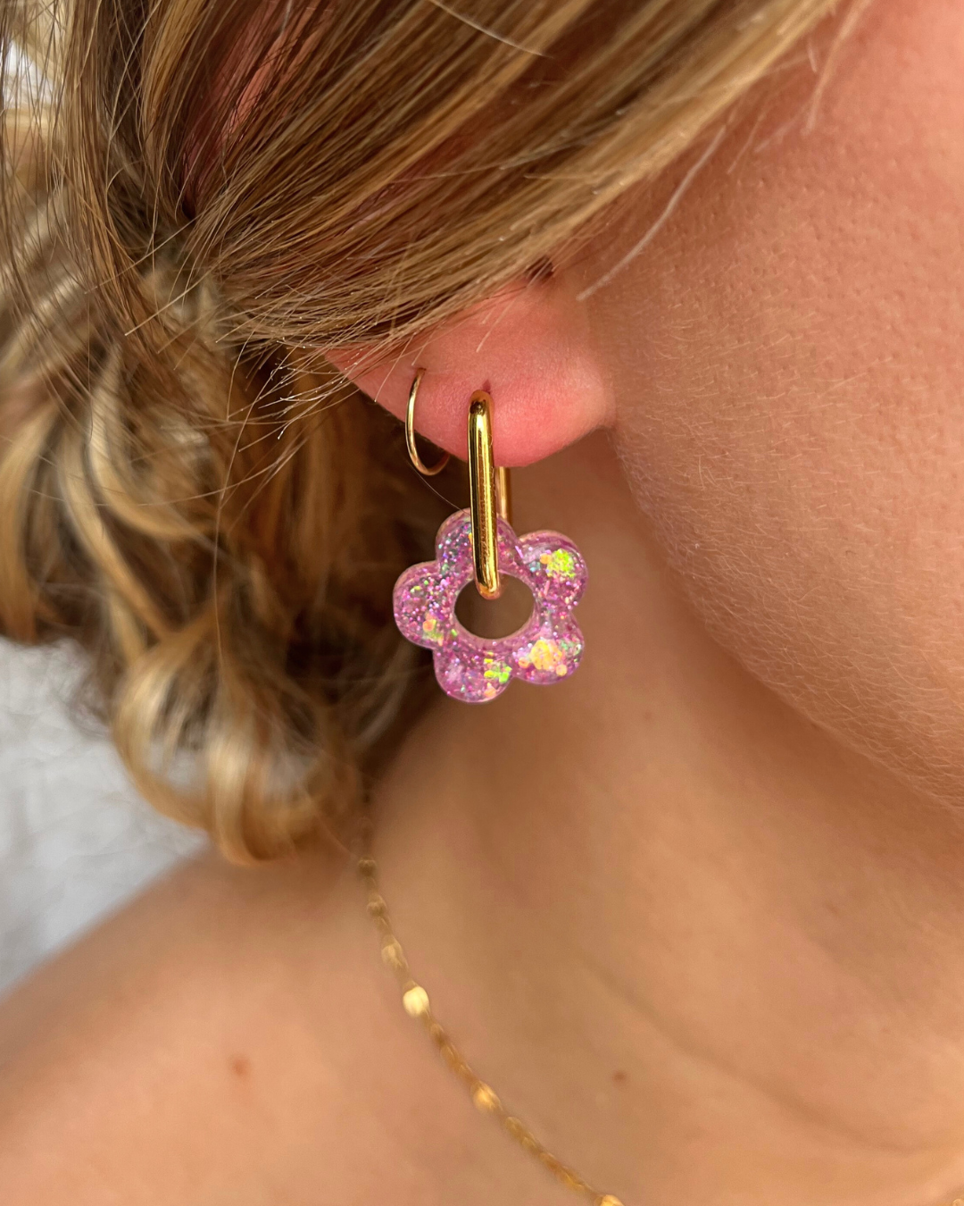 Boucles d'oreilles interchangeables - Paillettes