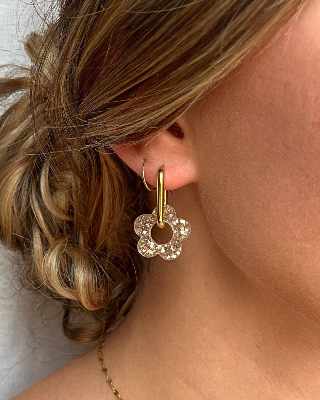 Boucles d'oreilles interchangeables - Paillettes