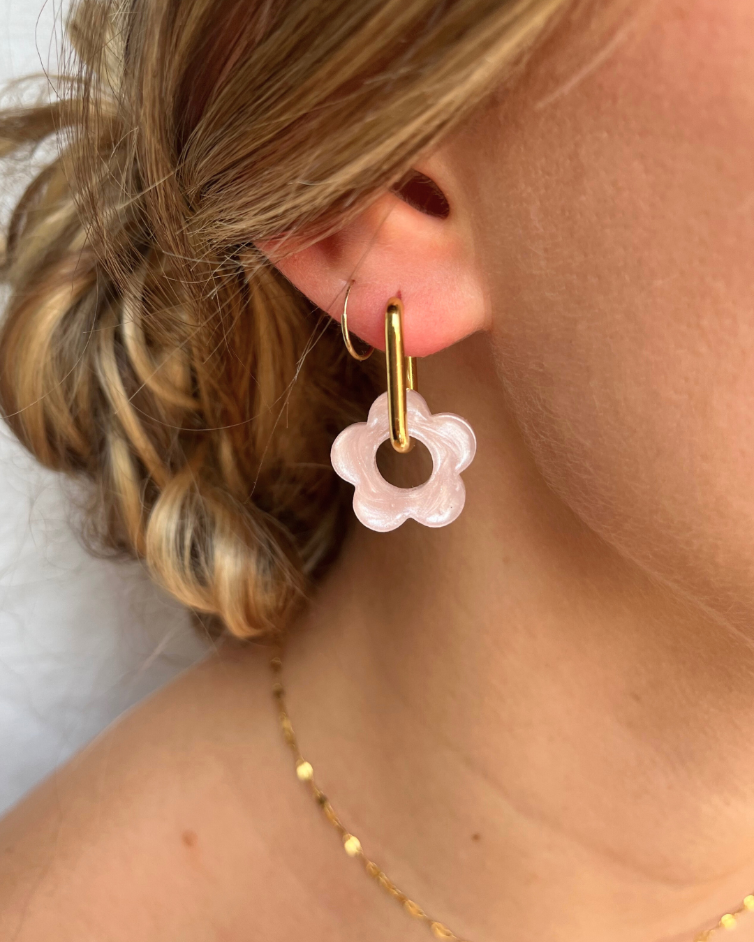 Boucles d'oreilles interchangeables - Unies et nacrées