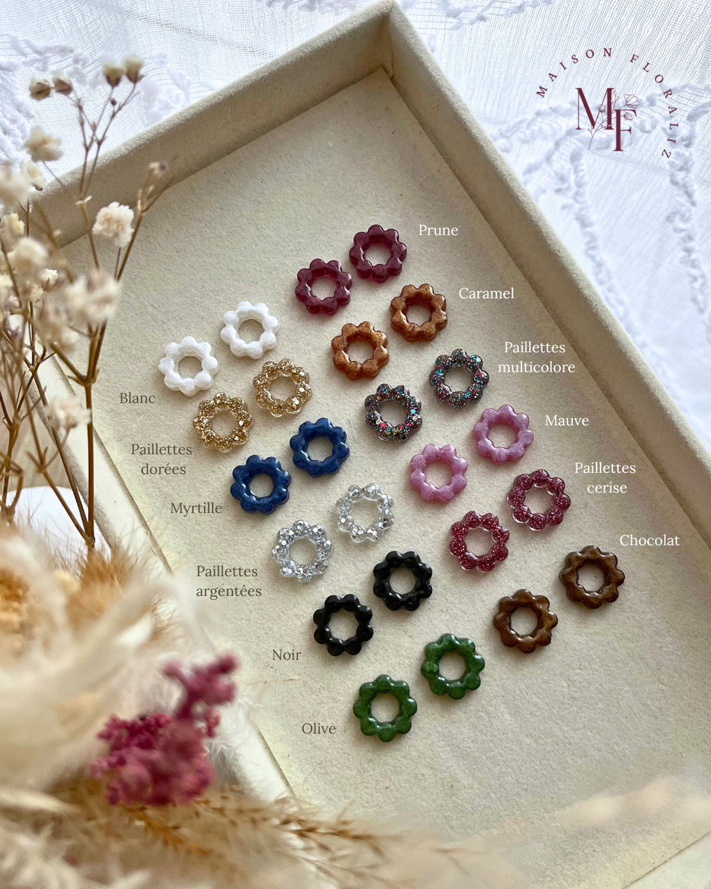 Mini boucles d'oreilles interchangeables