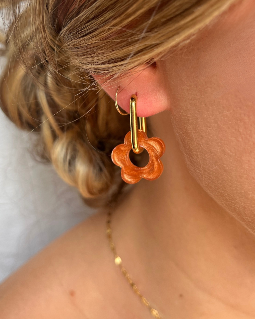 Boucles d'oreilles interchangeables - Unies et nacrées